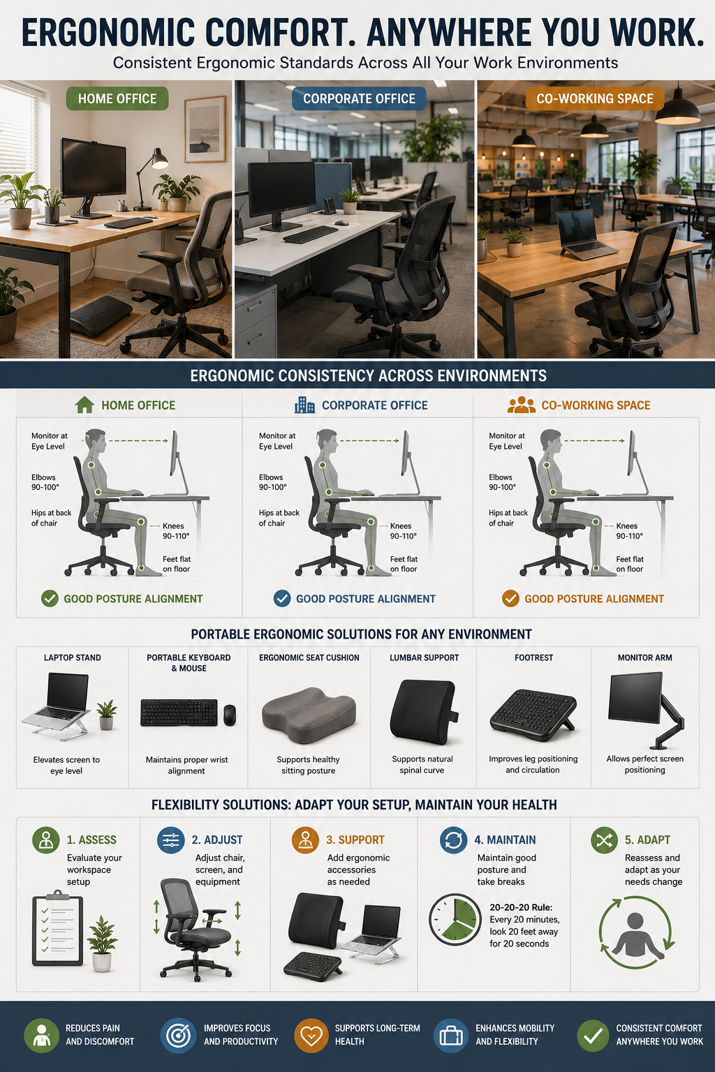 Returning to the Office: Ergonomic Setup for Hybrid Work Models