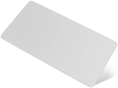XXL Glass Gaming Mouse Pad, 38.5 × 16.5 Inch Extended Desk Mat, White