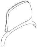 Steelcase Series 1 Headrest ONLY, Seagull Frame with 3D Microknit Fabric (Concord)
