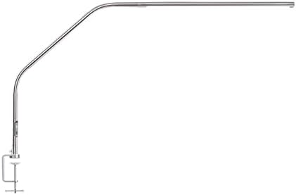 daylight Slimline 4™ LED Table Lamp in Brushed Steel - 6,000K, 3,200 Lux, 4 Brightness Levels, USB-C Charging Port, Anti-Glare Diffuser, Flexible Design, Art & Craft, Sewing, Nail Salon