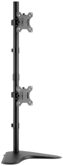 Monoprice Adjustable Tilting DUAL Desk Mount Bracket for LCD LED (Max 33Lbs, 10~23inch) - Black