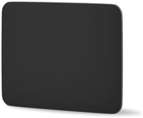 Glass Gaming Mouse Pad for FPS Gaming, Balanced Speed & Control, Tempered Glass Mousepad with Micro-Etched Surface, Anti-Slip Base for Valorant, CS2 & Office, Black, 16.2 x 12.2 in