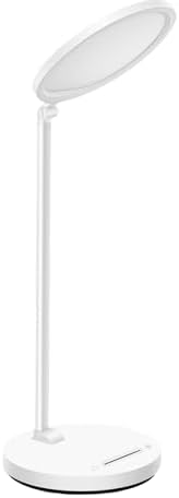 LED Desk Lamp With Swing Arm and Flexible Neck - 3CCT Table Lamp for Home, Office, College Dorm - Tall Lamp With Shade for Children Reading, Study - Eye-Care Touch Control