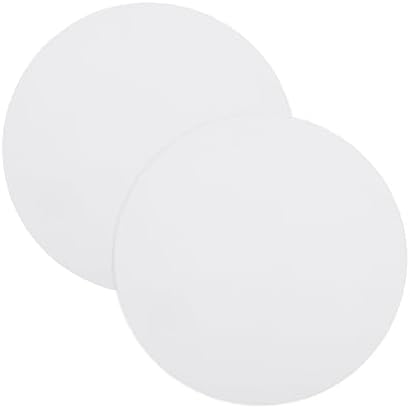 MECCANIXITY 3.1" Round Lampshade Diffuser, Anti-glare Lamp Shade Diffuser Fabric Lamp Cover for Desk Table Light Downlight Spotlight, White 2pcs