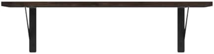 DINZI LVJ Wall Shelves, 23.6" Long Floating Shelves with Metal Brackets