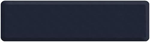 NewLife by GelPro Anti-Fatigue Nonslip 1/2" Thick Hard Floor Utility Mat for Garage, Patio and Kitchen, 20" x 72", Leather Grain Navy