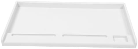 White Plastic Keyboard Tray Drawer Under Desk Organizer for Office