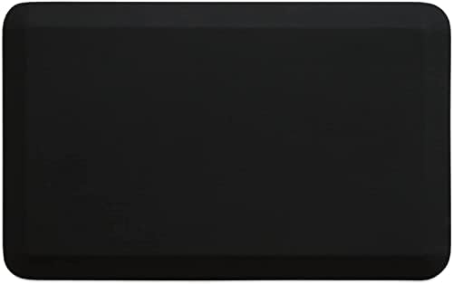 NewLife by GelPro Professional Grade Anti-Fatigue Kitchen & Office Comfort Bio-Foam Mat with Non-Slip Bottom for Health & Wellness, 20x32, Midnight