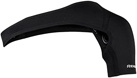Rehband Shoulder Brace for Men & Women, Adjustable Neoprene Shoulder Support for Sports & Everyday Use, Shoulder Bandage for Left & Right, Colour:Black, Size:Medium, Side:Left