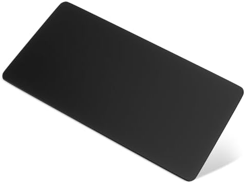 XXL Glass Gaming Mouse Pad, 38.5 × 16.5 Inch Extended Desk Mat, Black