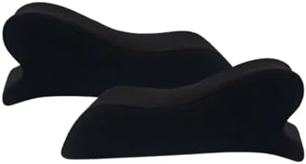 Armrest Cushion for Office Chairs - Soft Elbow Support Pad with Non-Slip Bottom, Fits Most Chairs 2-Piece (Black)