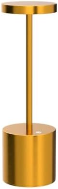 SAKRINGT Cordless Table Lamp Rechargeable, 5000mAh Battery Operated Portable Table Light,Dimming LED Table Lamp for Restaurant/Patio/Outdoor(Gold)