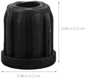 Small Wheel Caster Socket Inserts 0.98 Inch Plastic Chair Wheel Covers Stem Sleeves for Computer Chair Swivel Replacement 20 Pieces