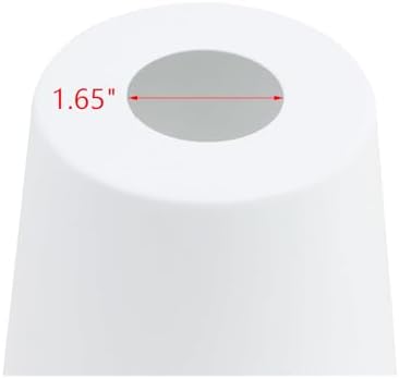 MY MIRONEY 2PCS White Barrel Metal Lampshade, 5.04" Height