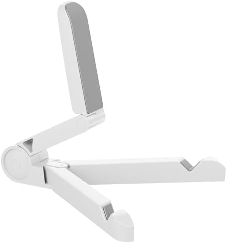 FoldableTablet Phone Stand Holder Portable Monitor Light Weight,iPad for Desk Adjustable Height,Compact Design, Travel Easy Storage, Compatible with MosTablets Kindle Fire and Smart Phones