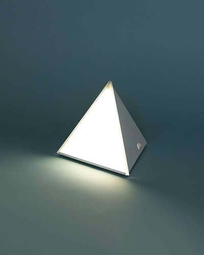 Northern Light Technologies Luxor Mini - 10000 Lux Light Therapy Lamp - Full Spectrum Pyramid LED Lightbox Therapy Light for Natural Mood and Energy Enhancement, Sunlight Desk Lamp, White
