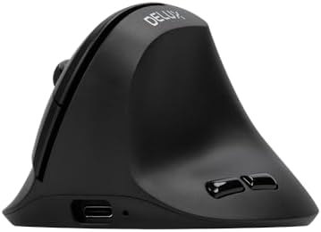 DELUX Wireless Ergonomic Mouse,Rechargeable Mouse for Small Hands (M618AIR)