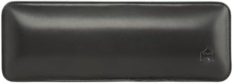 Bailey Compact by Castle - Wrist Rest for Keyboards with Around 61 Keys - Leather Ergonomic Computer Extra Firm Keyboard Wrist Support for Typists, Gaming, Heavy Office Use (Nightfall, Compact Size)