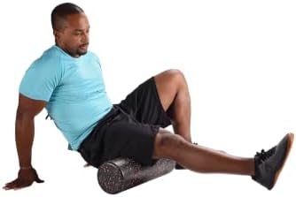 2-Pack 18" x 6" high Density Foam Rollers for self-Massage, Stretching, Muscle Recovery. Firm Speckled Foam, Easy to Clean. Compact Size for Home or Gym.
