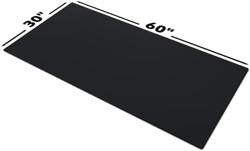 Gamer Boss - Gaming Mouse Pad - 60 x 30 Inches - 4mm Thick with Stitched Edges, Non-Slip Rubber Base, Premium Cloth Mousepad, Desk Mat for Laptop, Keyboard, Computer & PC (Giga, Black)