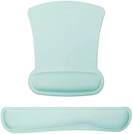MOSISO Wrist Rest Support for Mouse Pad & Keyboard Set, Mint Green