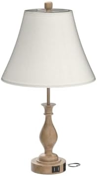 LALISU Farmhouse Table Lamp Touch Control 3-Way Table Lamp with USB Charge