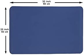 Mabel Home Anti Fatigue Floor Mat- 3 Size(20x32 & 20x39 & 24x70),16 Colors - Standing Desk Mat-Kitchen Floor Mat-Stain ResistantHome Non-Slip Bottom, Extra Soft (Azul, 20" x 32")