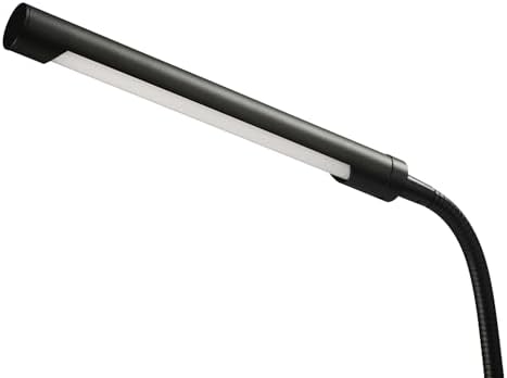 Globe Electric 56060 Arden 12" LED Integrated Desk Lamp, Adjustable Gooseneck, in-Line On Off Switch, USB Cable Included, 7 Watts, 200 Lumens,Black