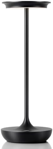LED Rechargeable Cordless Table Lamp Battery Operated Light Black