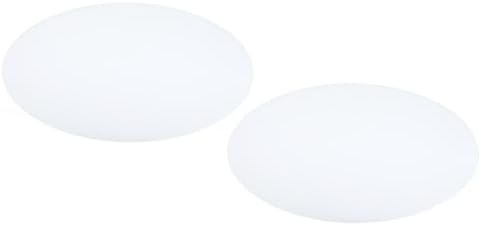 PATIKIL Lampshade Diffuser, 2 Pack 10" Diameter Round Diffuser for Drum Lampshades Pendants Light, DIY Light Shield, Frosted White
