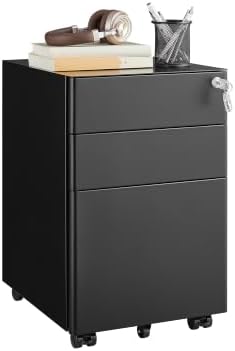 Guizeeopo Fully Assembled 3 Drawer Filing Cabinets for Home Office