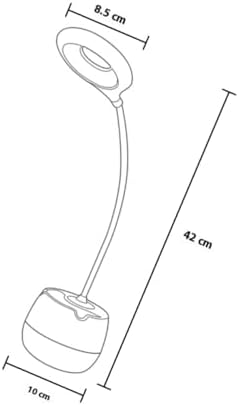 NOLITOY Rechargeable Dimmable LED Desk Lamp with USB Charging Port