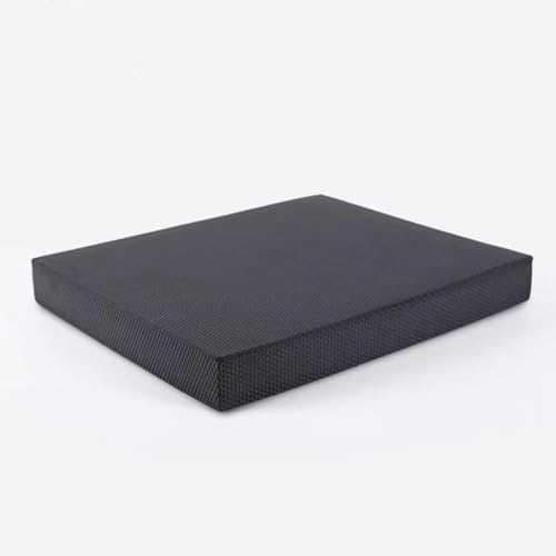 Yoga Knee Pad Foam Balance Pad Physical Therapy Core Balance Disc Extra Thick Non-Slip Exercise Floor Mat for Gym Fitness Stretching Pilate,50×40×6cm,Black