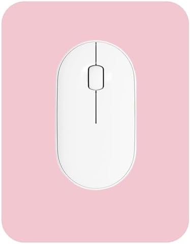 Small Mouse Pad 6 x 8 Inch, Horizontal and Vertical Flexible use. Great for Traveling, Wireless laptops, Keyboard Trays, Offices, etc. (Pink)
