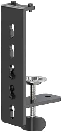 Single Monitor Mount for Max 32 inch Screen and Desk C-Clamp Extension for Max 6 inch Thick Desktops