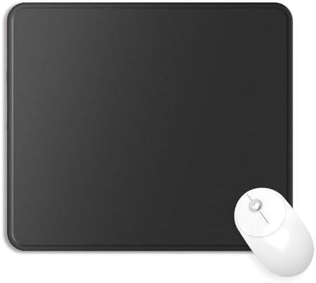 eulps Mouse Pad with Stitched Edge, Multiple Patterns Computer Mouse Pads with Non-Slip Rubber Base, Washable Cloth Mousepad, for Gaming, Laptop, PC (Graphite)