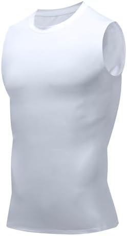 Compression Shirt Men Slimming Body Shaper Vest Crewneck Workout Tank Top