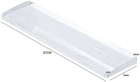 Custom Acrylic Keyboard Wrist Rest, Transparent/Frosted RGB Wrist Pad for Mechanical Keyboard (Color : Frosted, Size : 60%)