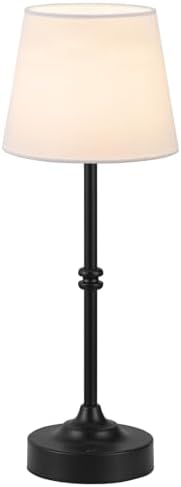 Kakanuo Rechargeable Cordless Table Lamp Black - 1 Pack 4000mAh Battery Operated Lamp, 3000K Warm Light, Touch Control Stepless Dimming, for Bedside, Dining Table, Home Decor