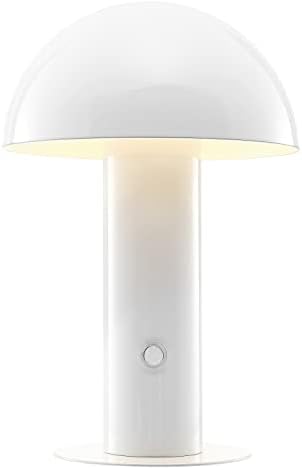JONATHAN Y Boletus Mushroom Desk Lamp 10.75" Metal LED, White