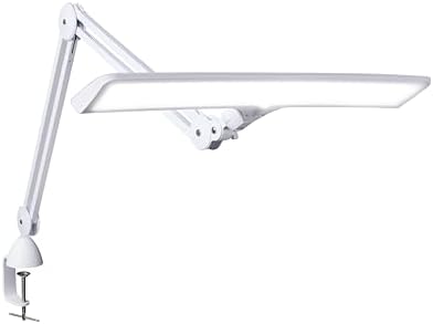 Daylight Company Lumi Task Lamp,+95 CRI, 4000 Lux,Craft Light, Super Bright Desk Lamp, Touch Dimmable, 2 Brightness Levels, Ideal Table Light, Drawing Lamps - Metal - 15 W