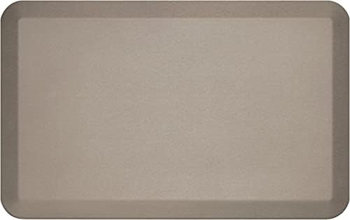 NewLife by GelPro Professional Grade Anti-Fatigue Kitchen & Office Comfort Bio-Foam Mat with non-slip bottom for health & wellness, 20x32, Stone (104-00-2032-8)