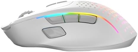 GLORIOUS Gaming Model I 2 Wireless Gaming Mouse - Hybrid 2.4Ghz & Bluetooth, 75g Superlight, 9 Buttons (2 Swappable), RGB, PTFE Feet, MMO/MOBA/FPS, Long Battery Life, Side Thumb Rest - White