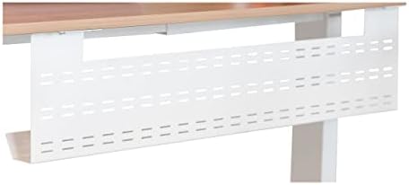 Stand Up Desk Store Under Desk Cable Management Tray Horizontal Computer Cord Raceway and Modesty Panel (White, 39")