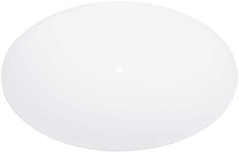 PATIKIL Lampshade Diffuser, 9" Diameter with 3/8" Center Hole Round Diffuser for Drum Lampshades Pendants Light Fits 9.5-11" Openings, Frosted White