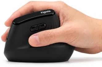 Ergonomic Mouse Wireless, Wireless Ergonomic Mouse for Right Hand Comfort, Ergonomic Wireless Mouse for Medium to Large Hands, Bluetooth & 2.4GHz USB-A Receiver, Quiet Clicks, for Office Laptop PC Mac