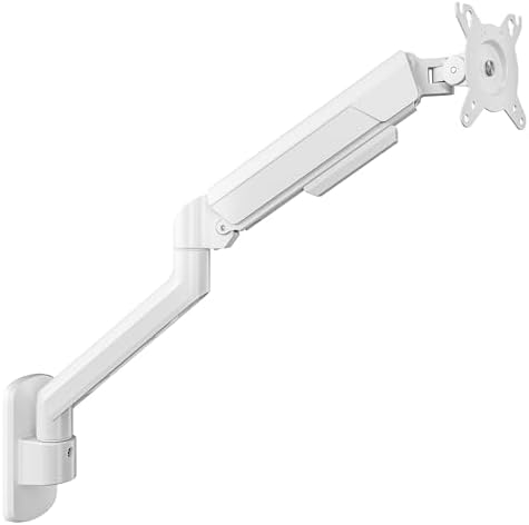ARES WING 17-40 Inch Ultrawide Single Monitor Wall Mount, White