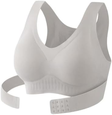 Posture Support Bras for Women Front Closure Cross Back Wireless Corrector Seamless Full Coverage Push Up Bralettes