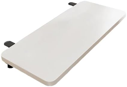 Desk Extension Board Clamp-on Keyboard Tray Portable Ergonomic Arm Rest Expansion Platform for Home Office- White