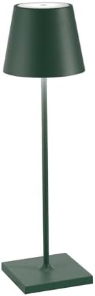 Zafferano, Poldina Pro, Rechargeable Cordless Lamp, Dark Green